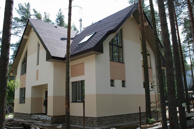 Чудово оштукатурений пінополістирольний фасад