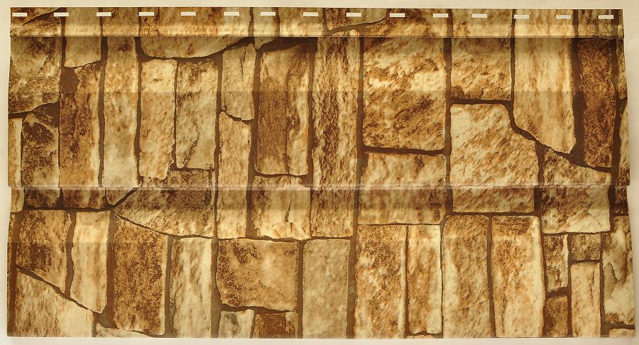 Панель металевого сайдинга імітує цегляну кладку