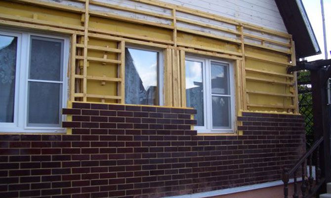 Приклад зовнішньої обшивки каркасного будинку