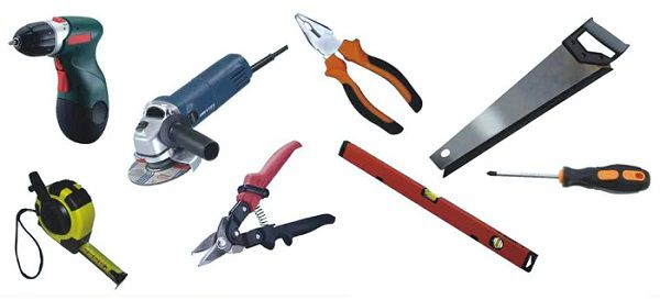 Зразок набору інструментів для монтажу панелей