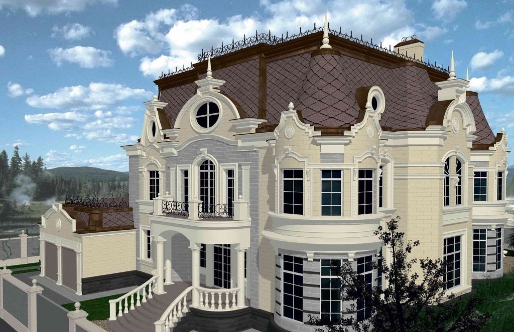 Проект будинку в стилі бароко