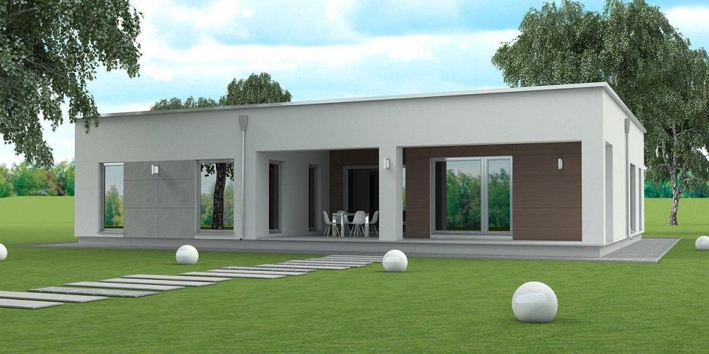 Проект будинку в стилі мінімалізм