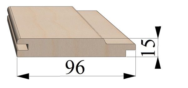 Підкладковий профіль шириною 96 мм