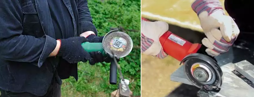 Різка плитки болгаркою