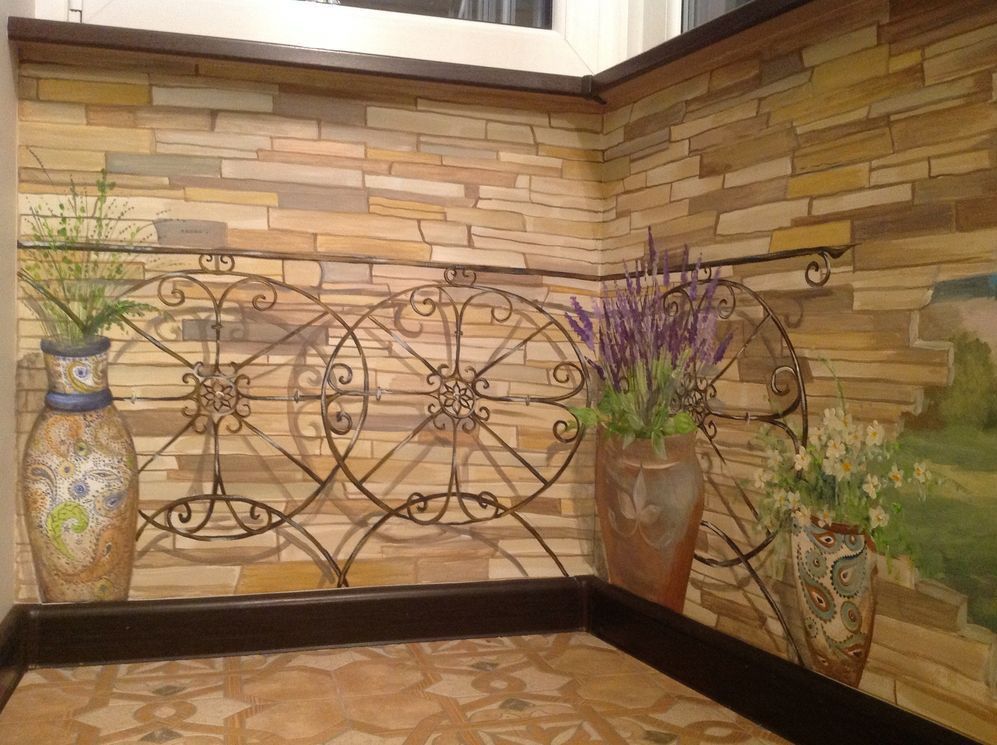 Розпис стін в стилі прованс