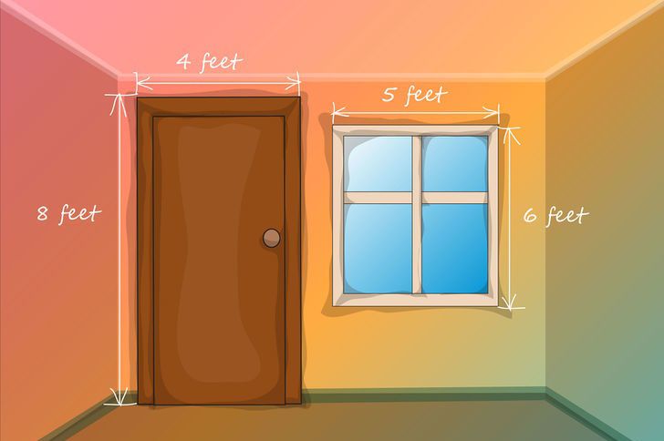 Виміряйте вікна, щоб дізнатися витрату фарби