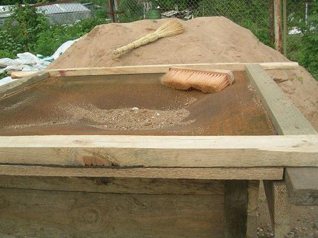 Посіяти пісок для розчину