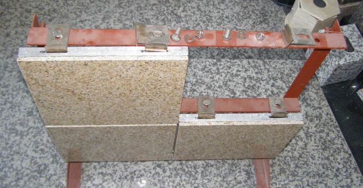 Схема монтажу плит з керамограніта