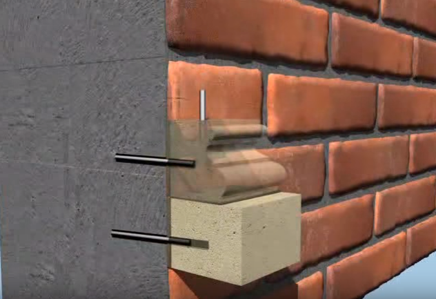 Схема свердління отворів і з'єднання стіни і основи