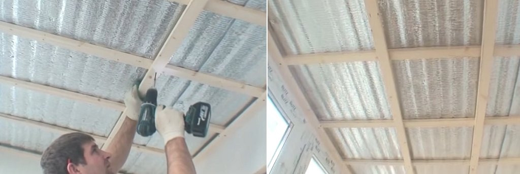 Наступні смуги кріпляться під прямим кутом