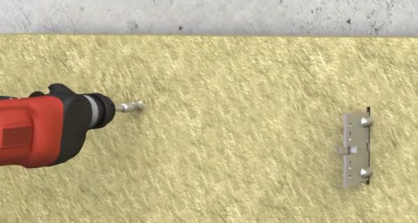 Свердління отвору під дюбель