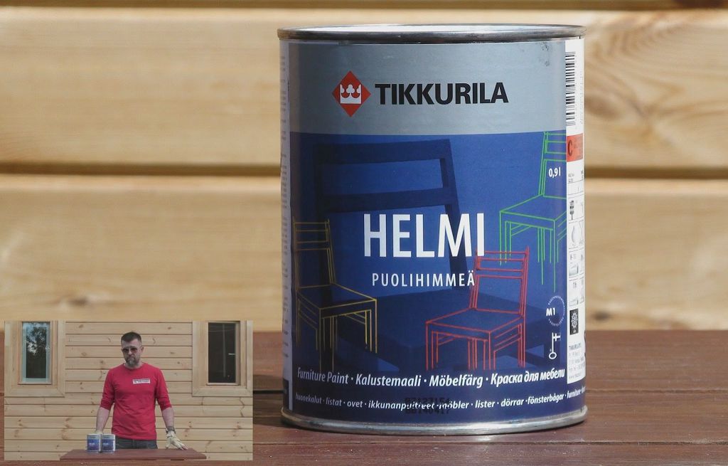 Tikkurila Helmi - акрилатна фарба для меблів, дверей, вікон