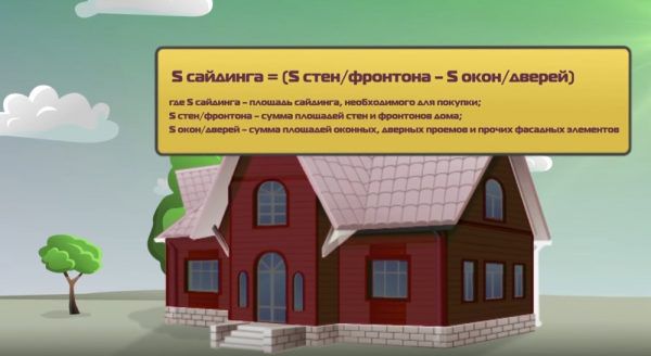 Необхідна площа сайдингу