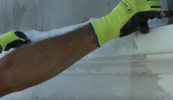 Укладання армуючої сітки