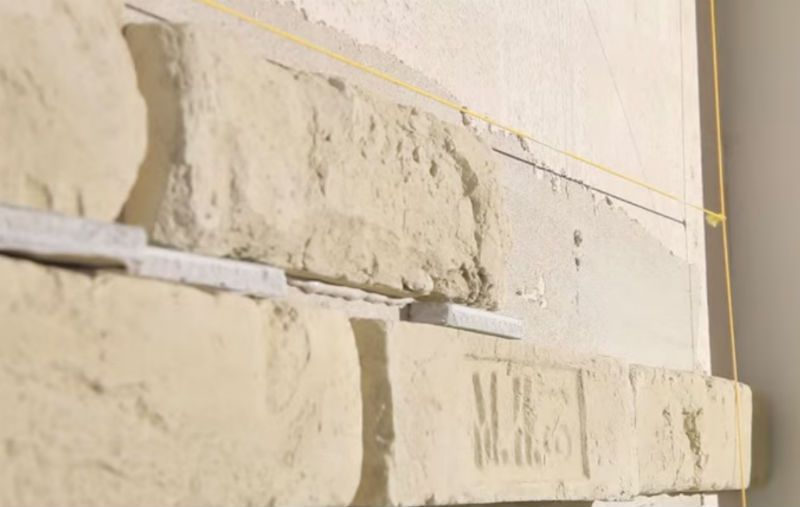 Укладання каменю з розшивкою