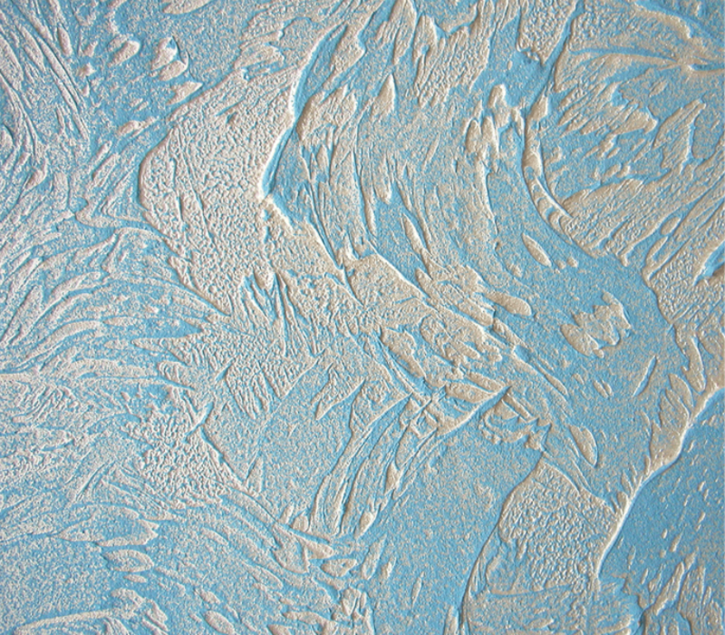 Біло-блакитний фактурний варіант обробки