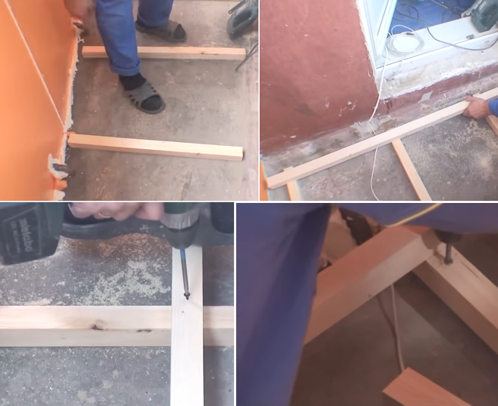 Варіант кріплення лаг