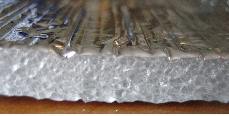 Мати спінені поліетиленові, дубльовані, ламіновані фольгою