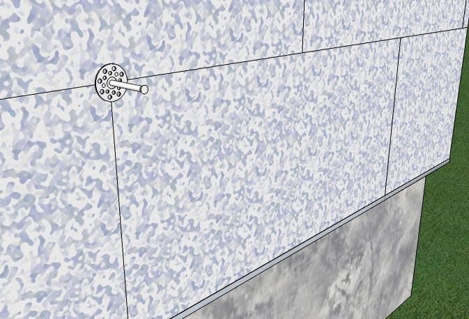 Вставте і забийте дюбелі