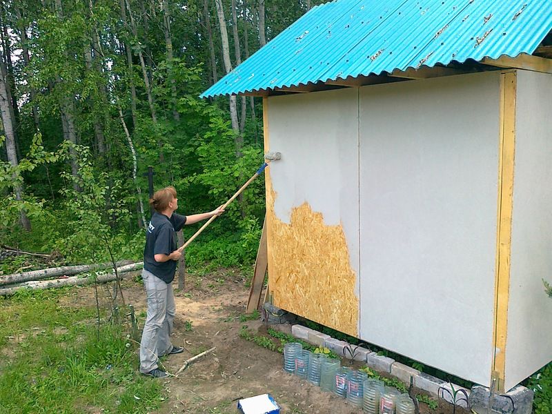 Вибір способу фарбування OSB плит