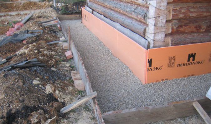 Засипка опалубки гравієм