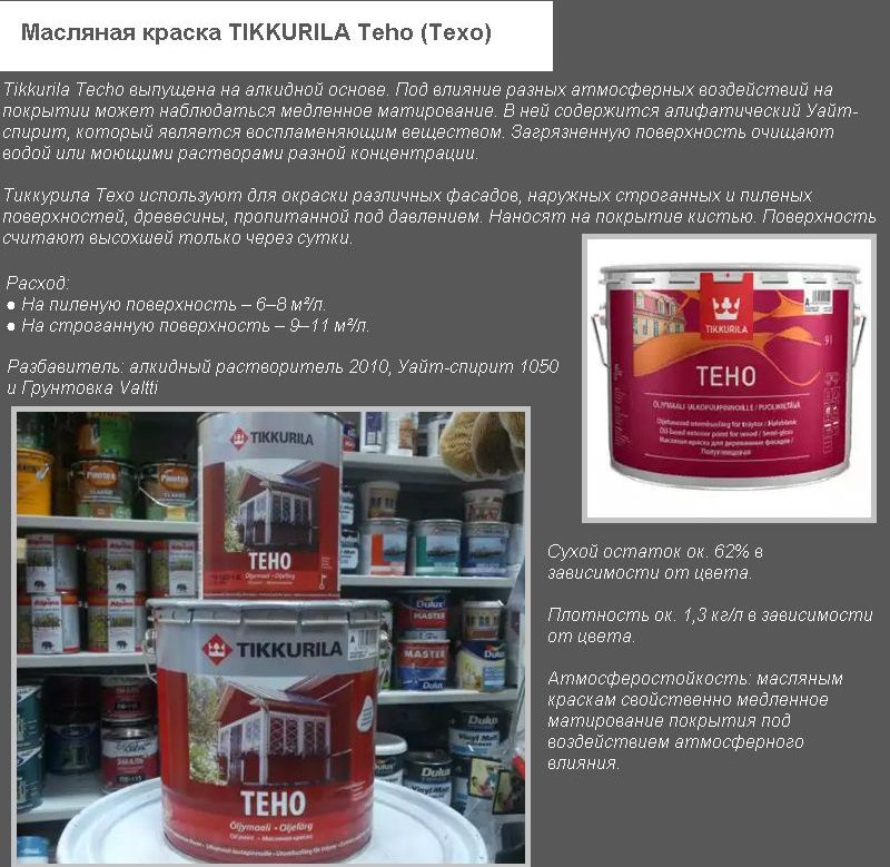 Фарба олійна TIKKURILA Teho (Техо)