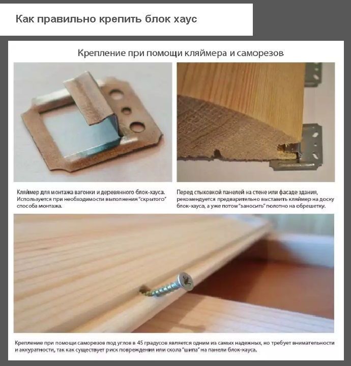 Як правильно кріпити блок хаус