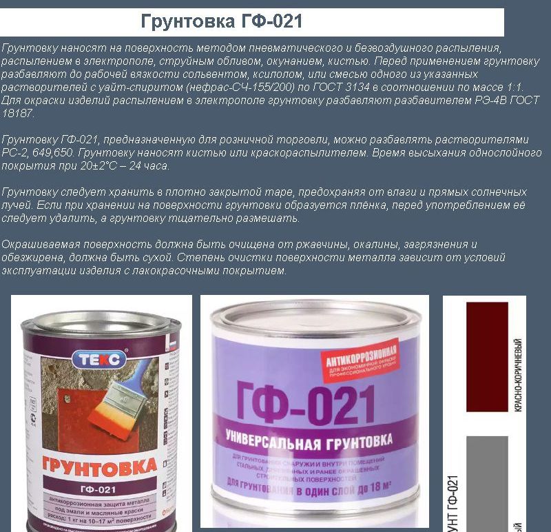 Грунтовка ГФ-021