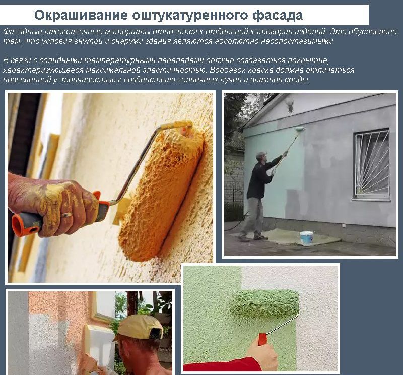 Фарбування оштукатуреного фасаду