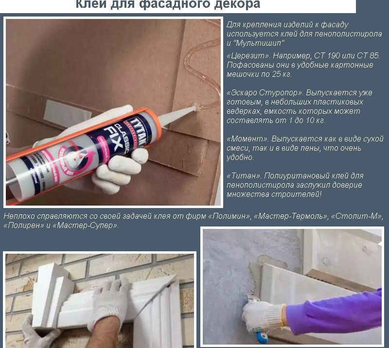 Клей для оздоблення фасадів