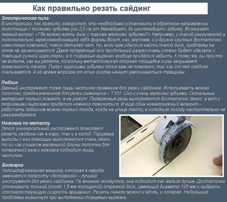 Як правильно різати сайдинг