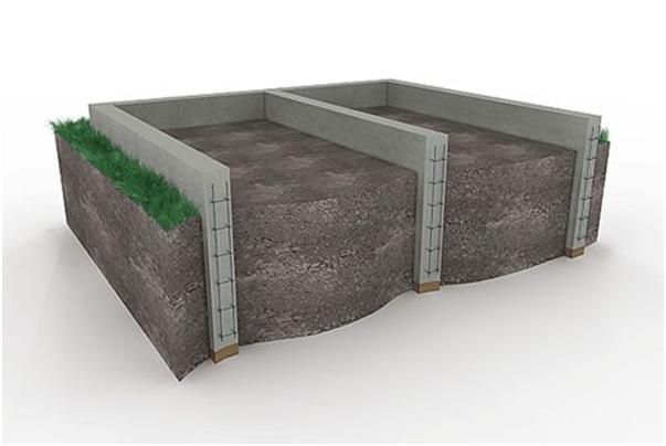 Стрічковий монолітний фундамент