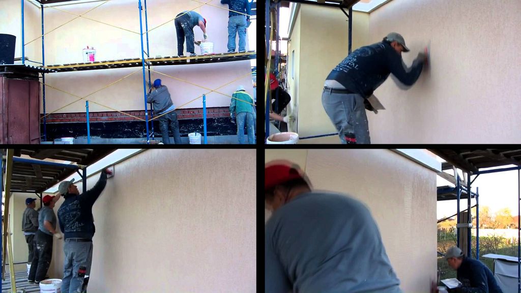 Нанесення декоративної штукатурки