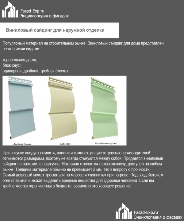 Вініловий сайдинг для фасаду будинку зі зрозумілою схемою монтажу