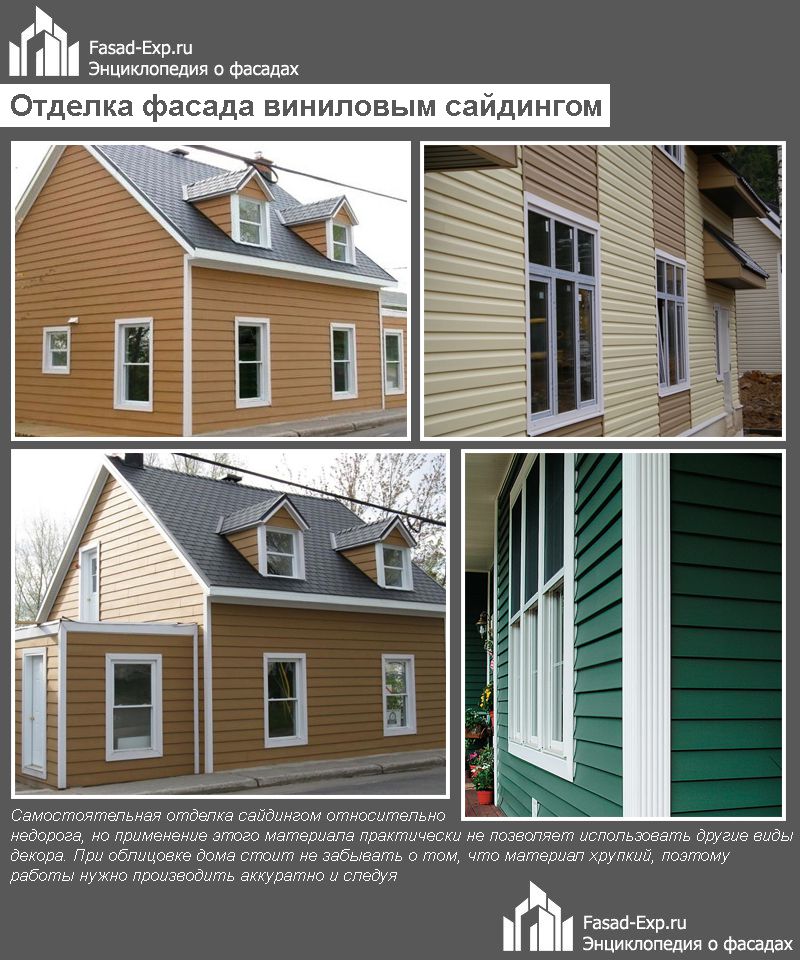 Оздоблення фасаду вініловим сайдингом