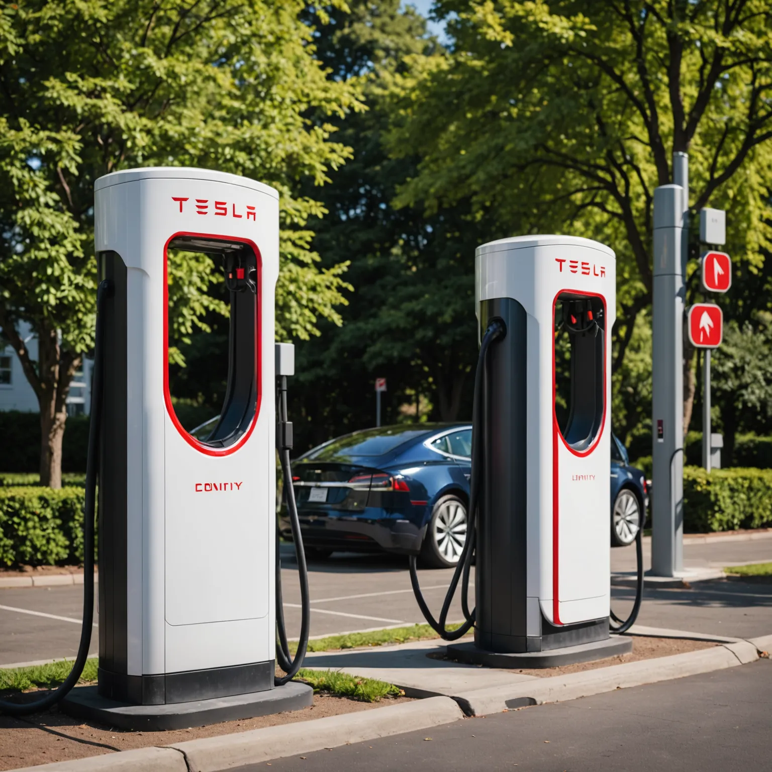 Зарядни станции на Tesla и Ionity
