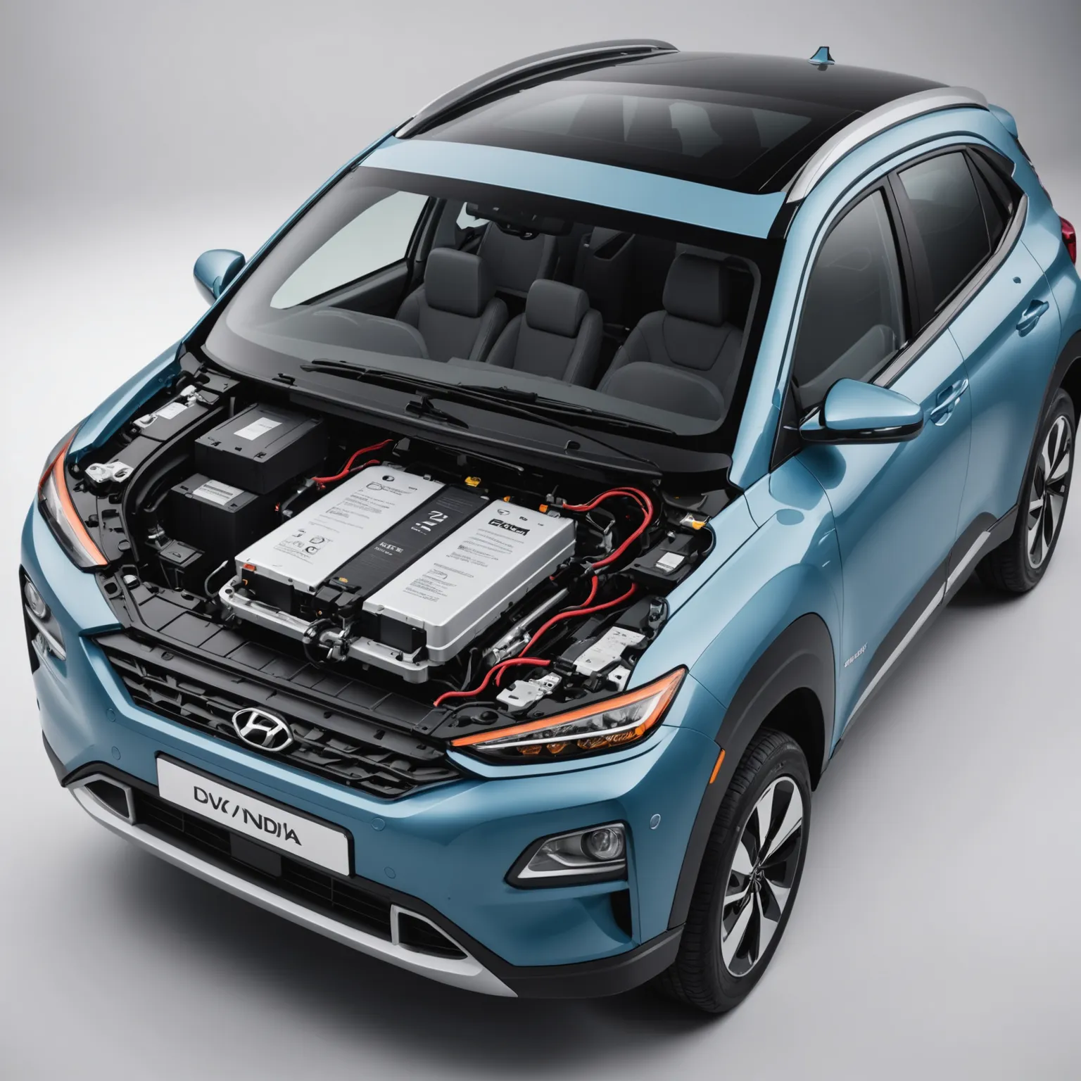 Диаграма на батерията на Hyundai Kona Electric