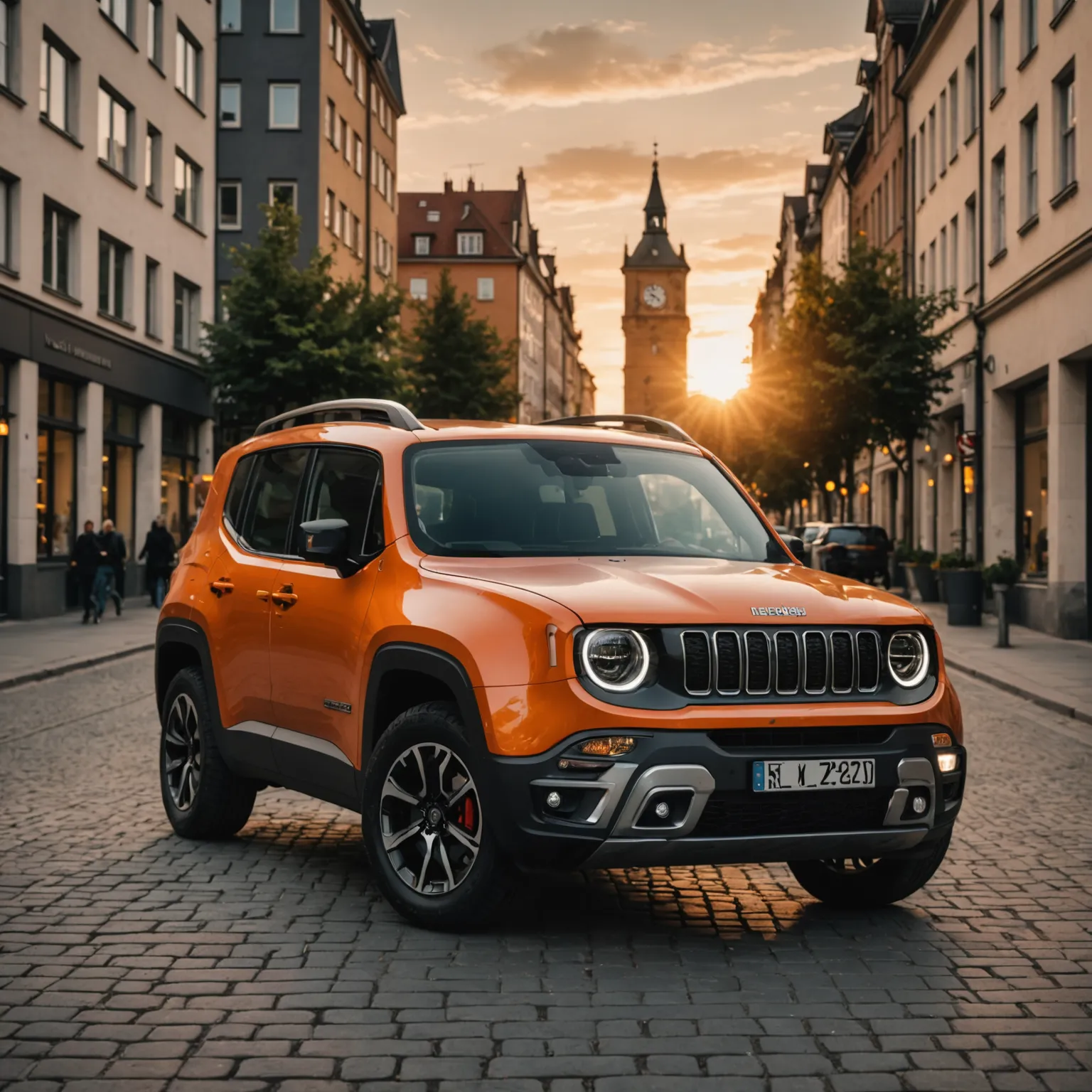 Стилизиране на предната част на Jeep Renegade 2025