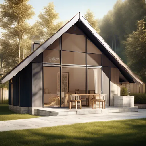 Система за покривни греди на двускатен покрив: характерни черти на висящи и плоски конструкции