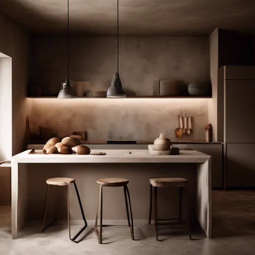 Kitchen decorative plaster: options and design ideas