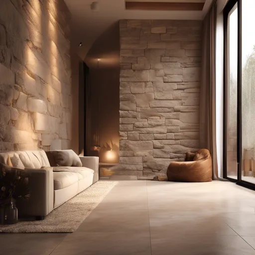 Fachada elegante em arenito: pedra natural para sofisticação