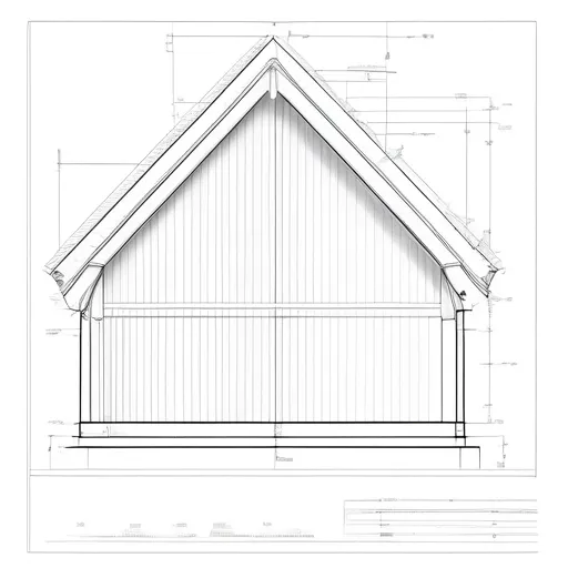 Selection of materials and ratios for a gable roof