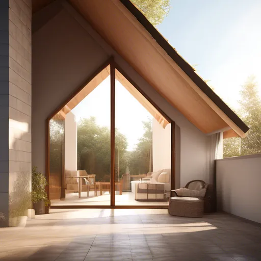 Determining material consumption and proportions for a gable roof