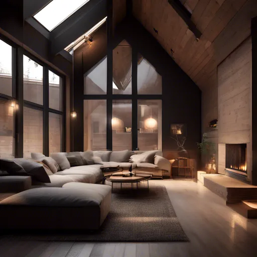 Selection of materials and ratios for a gable roof