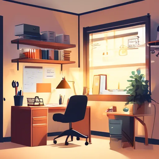 Fluorescenčné svetlá v kancelárii