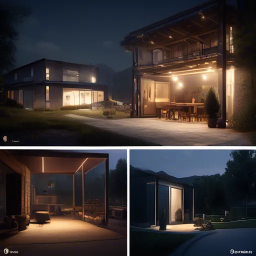 Elegantní pouliční světla rozptylující záři