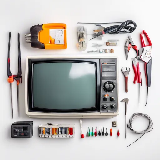 Stará televize v retro interiéru