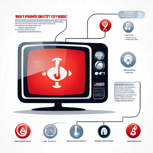 Why is the power button on the TV not responding?