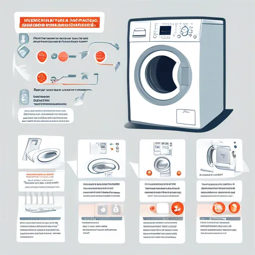 Контролни панел машине за прање веша са грешком