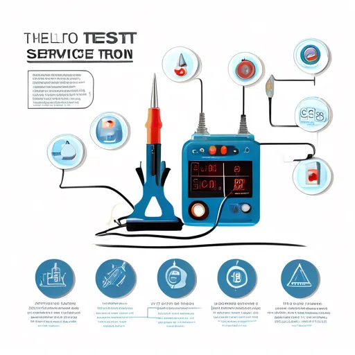 Barkácsoló ellenőrzi a forrasztópáka csúcsát